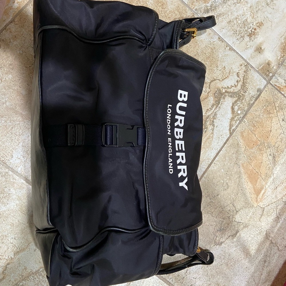 Burberry unisex diaper bag
